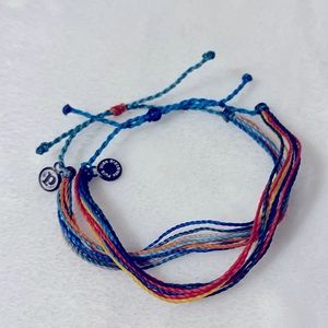 Free Ship! Brand New! 2 Rainbow Pura Vida Bracelets, OS
